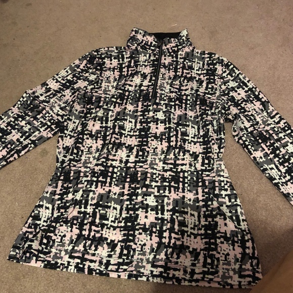 Soft classy Printed All season Running Jogging Zip up Activewear exercise top - Picture 4 of 12